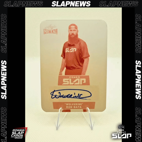 Ron Wolverine Bata  Power Slap 1 of 1 Printing Plates | Slap News | 2025 Leaf Metal Power Slap