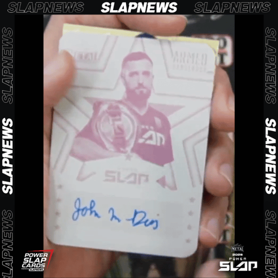 John Davis Power Slap 1 of 1 Printing Plates | Slap News | 2025 Leaf Metal Power Slap