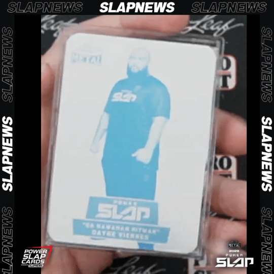 Dayne Viernes Power Slap 1 of 1 Printing Plates | Slap News | 2025 Leaf Metal Power Slap